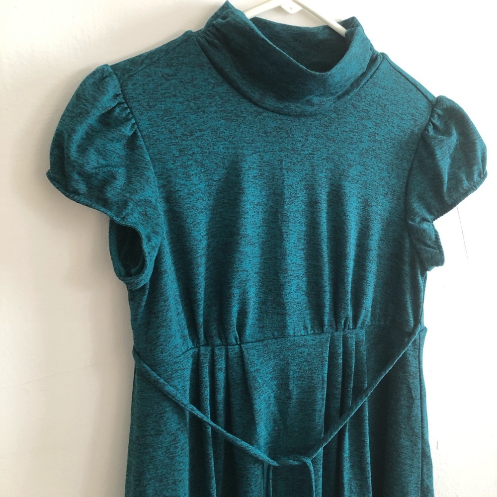 RUBY ROX Teal Bubble Hem Dress 🦊🎈
